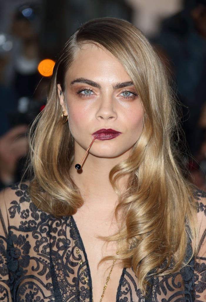 Cara Delevingne's Curled-In Waves, 2014