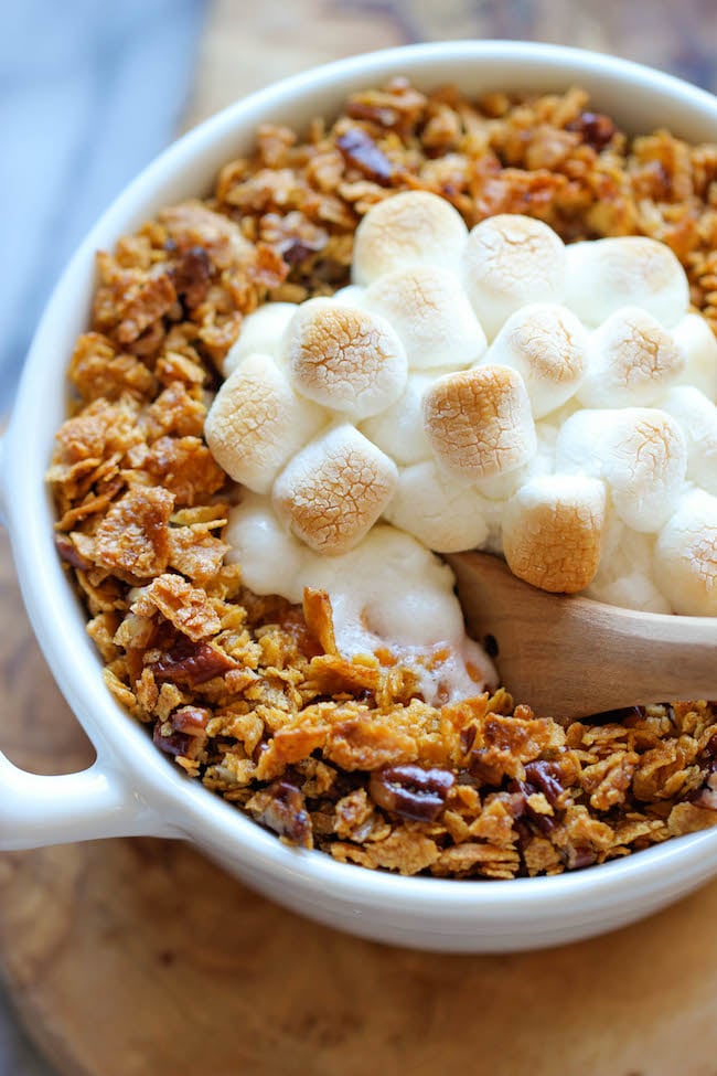 Sweet Potato Casserole With a Corn Flakes Crust