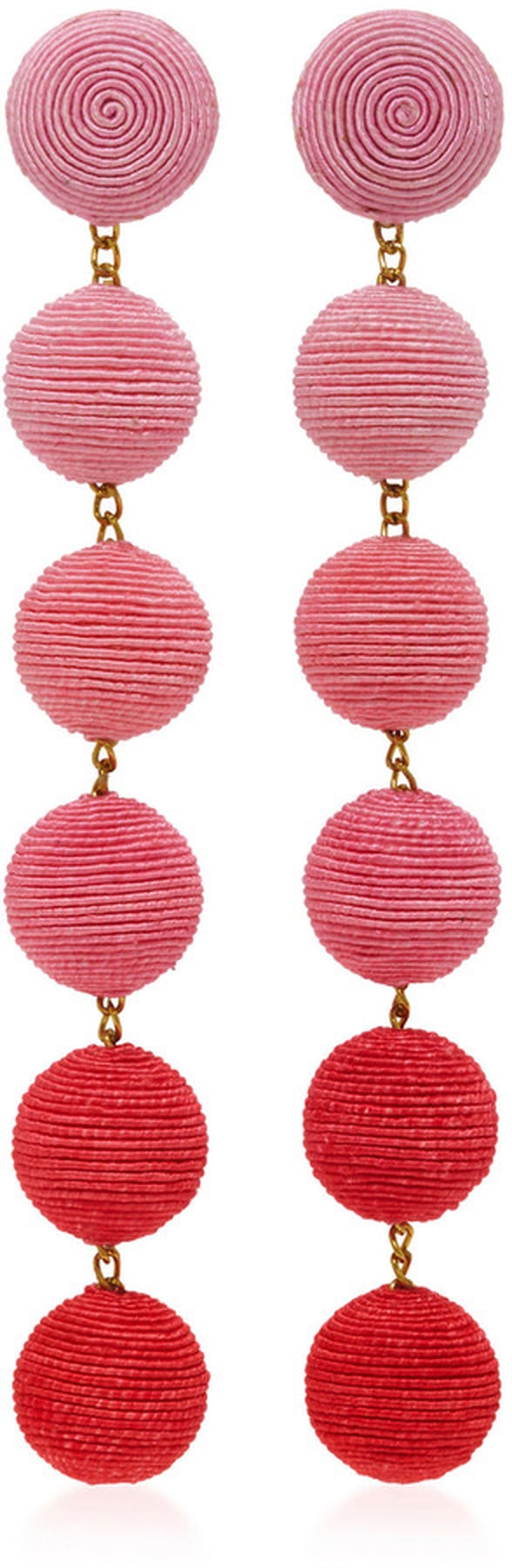 Millennial Pink Pom-Pom Earrings | POPSUGAR Fashion