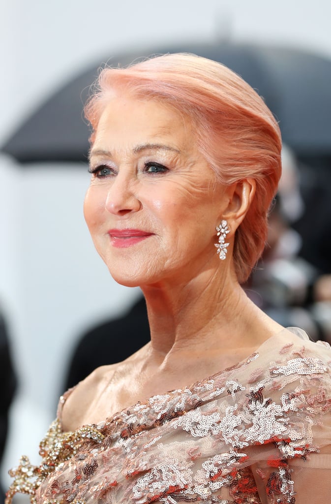 Helen Mirren Pink Hair at Cannes Film Festival