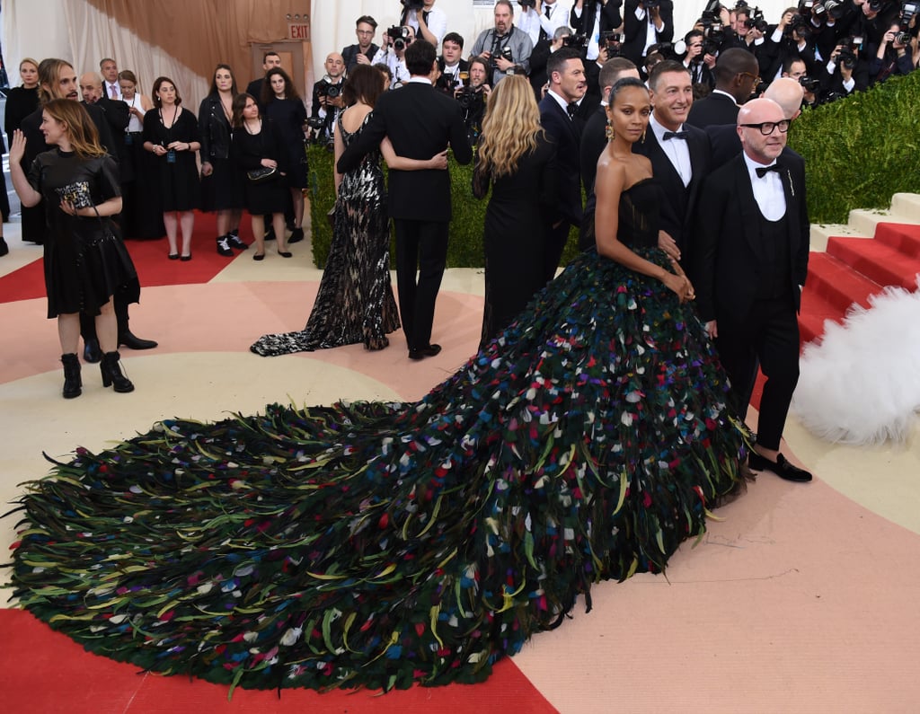 Best Photos of Zoe Saldana's Dress at Met Gala 2016