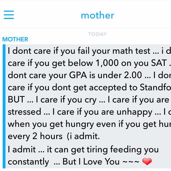 Mom's Reaction to Her Daughter's Test Grade