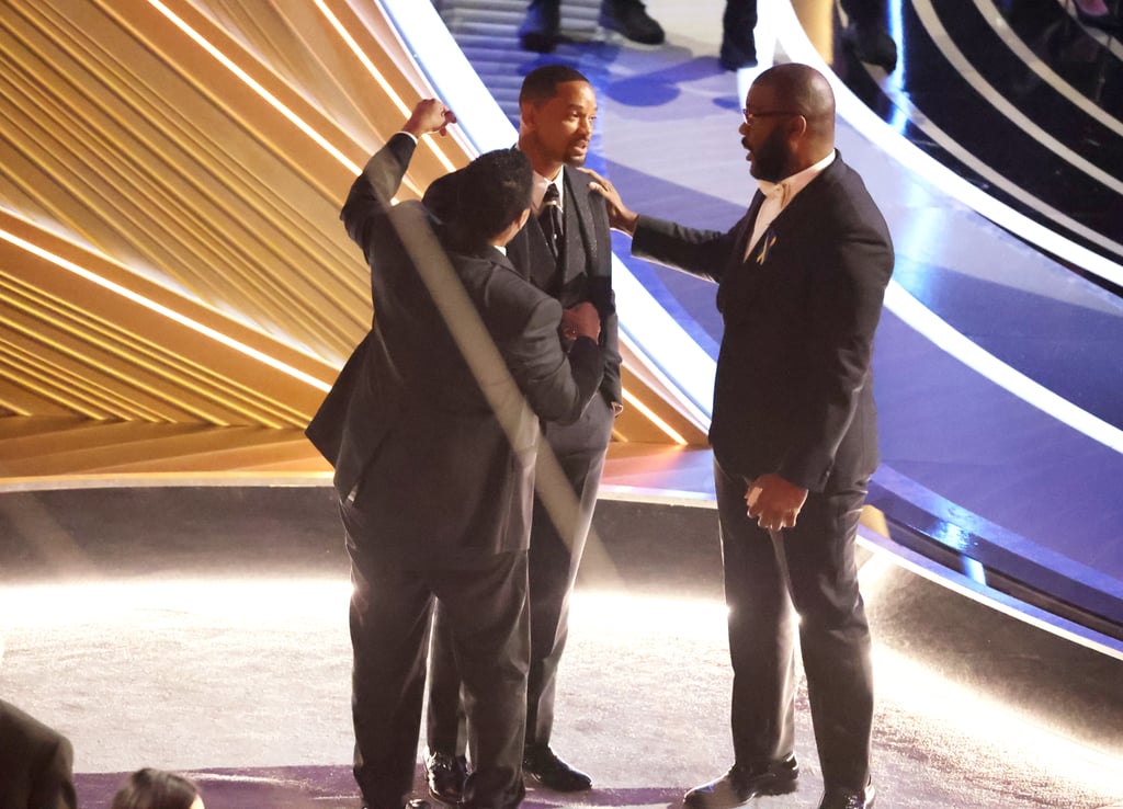 Denzel Washington Comforts Will Smith at the Oscars