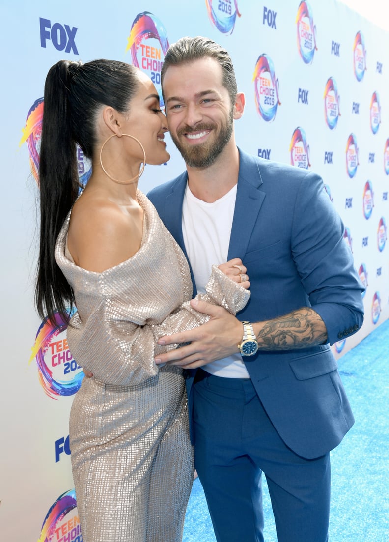 Nikki Bella and Artem Chigvintsev at the 2019 Teen Choice Awards