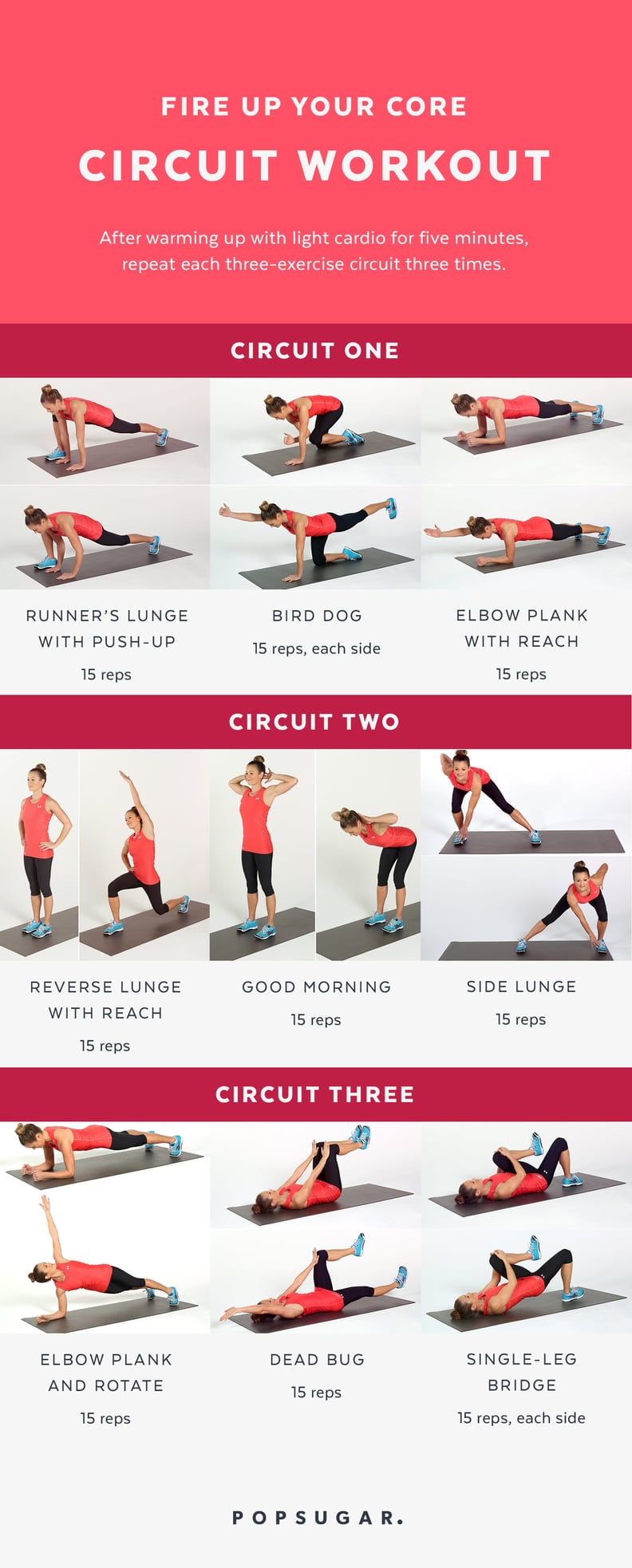 Ab and Core Workout, Printable