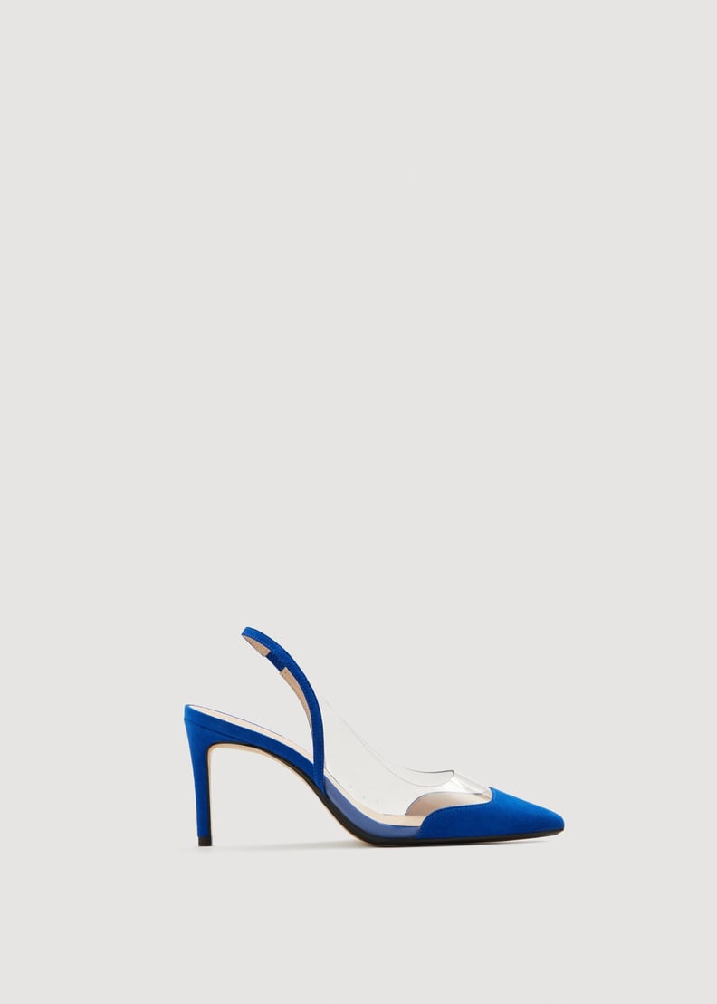 Kim Kardashian Blue PVC Heels From Yeezy | POPSUGAR Fashion