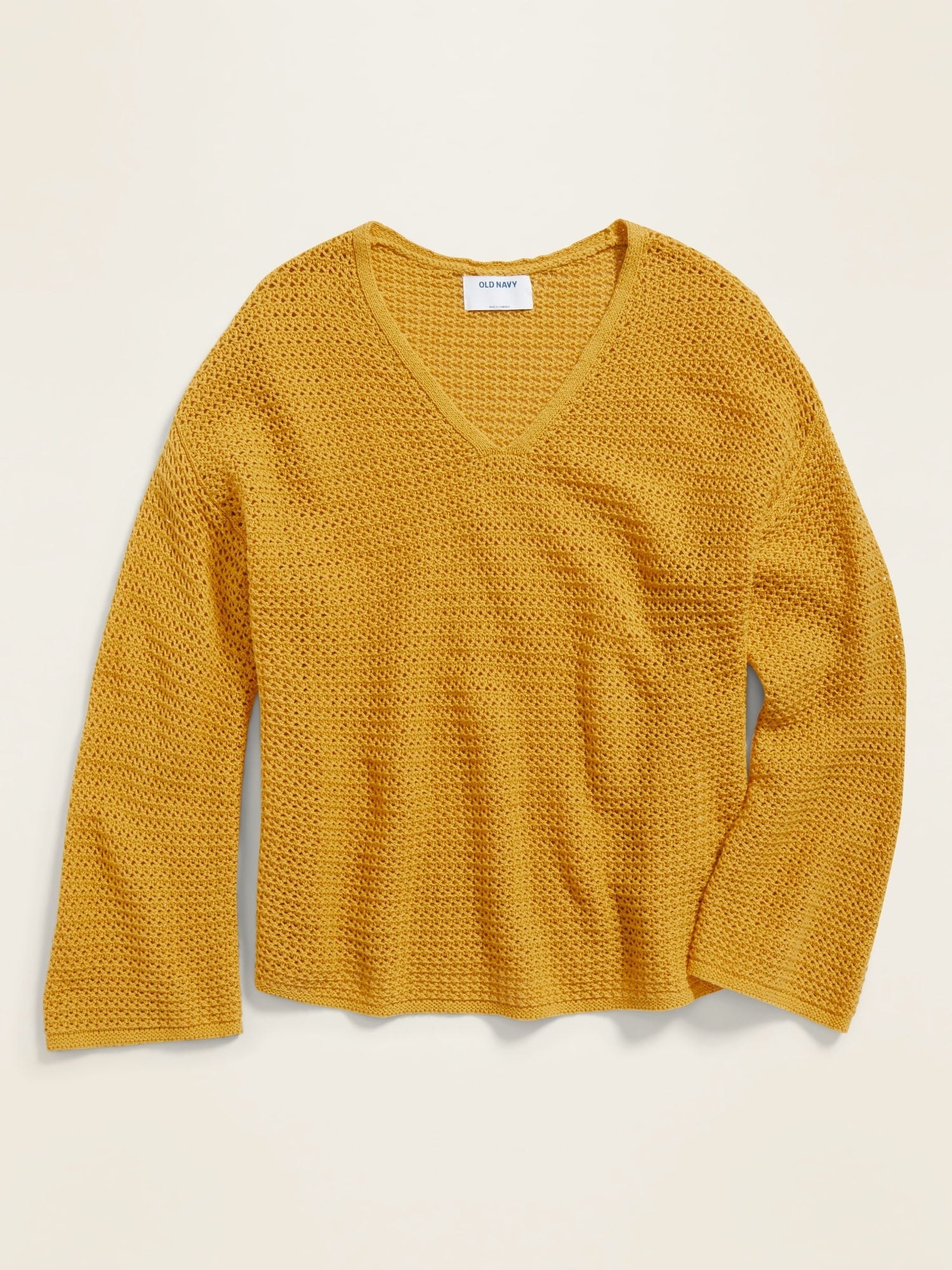 Slouchy Crochet V Neck Sweater I M A Pro Shopper And These Are The 26 Pieces To Buy From Old Navy S Sale Popsugar Fashion Photo 13