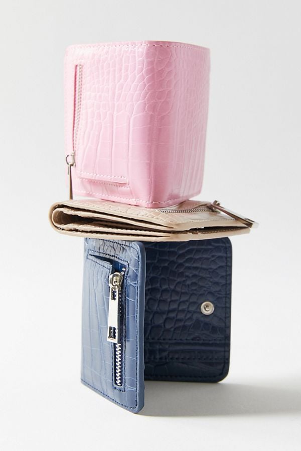 Croc Card Case Wallet