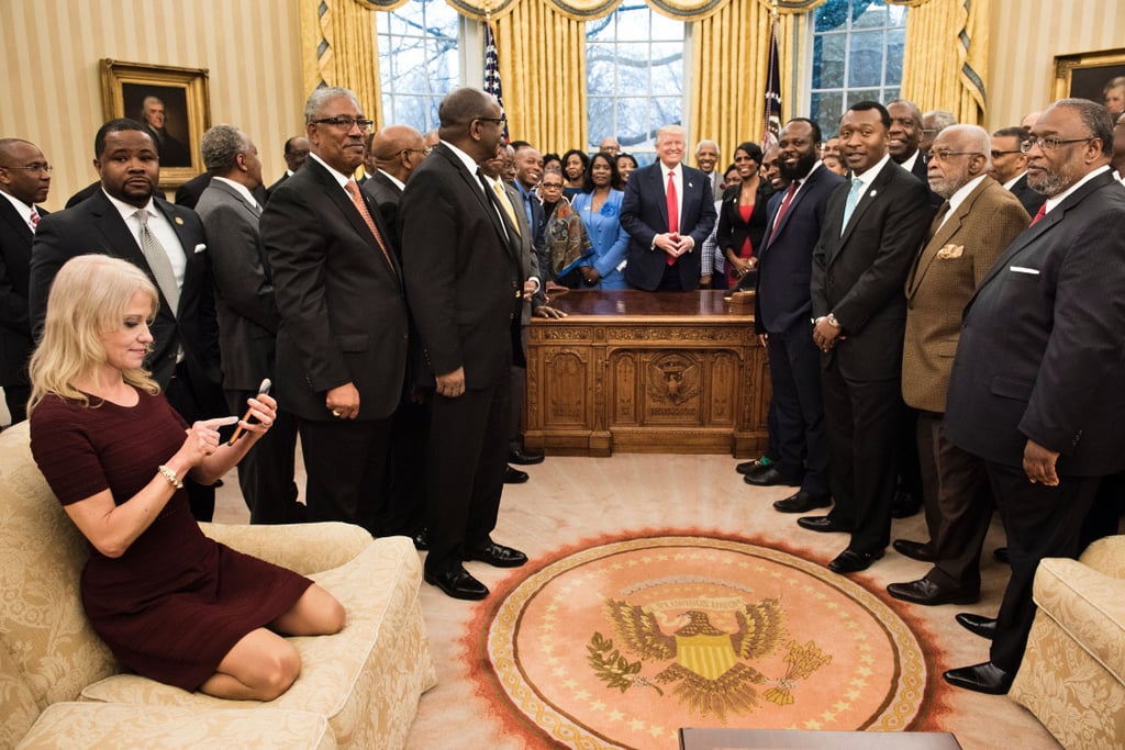 Memes About Kellyanne Conway Sitting in the Oval Office