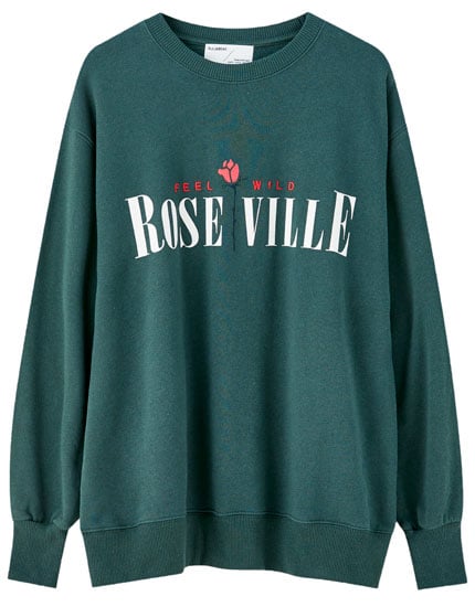 Pull&Bear Green "Roseville" Sweatshirt