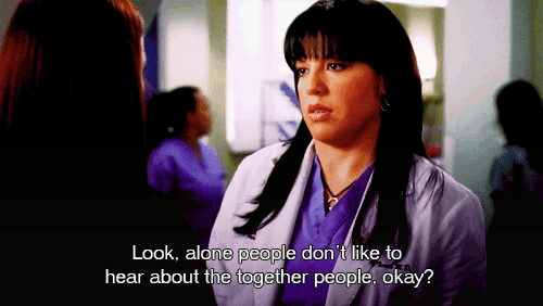 When Callie Reminds All the Couples That Single People Are Not Having It