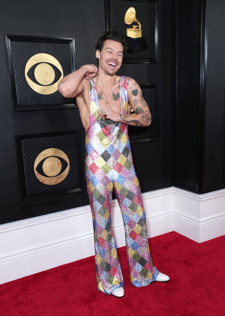 Harry Styles's Egonlab Crystal Jumpsuit at Grammys 2023