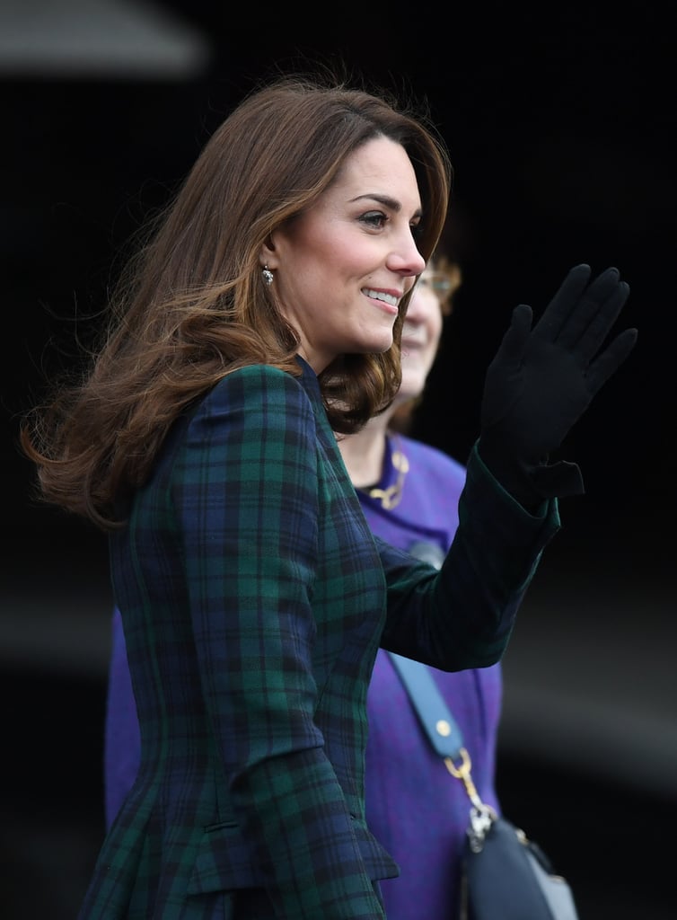 Kate Middleton McQueen Tartan Coat Dundee Visit January 2019