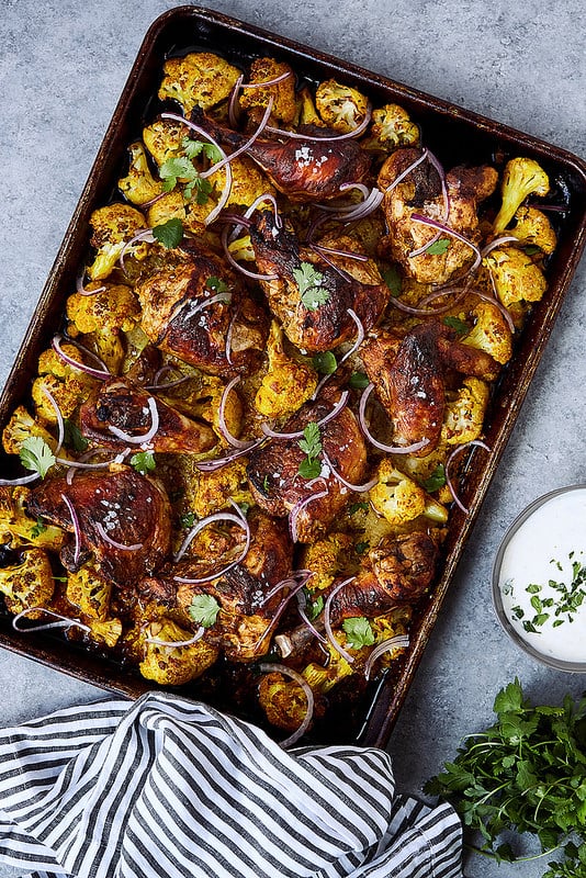 Tandoori Chicken and Cauliflower