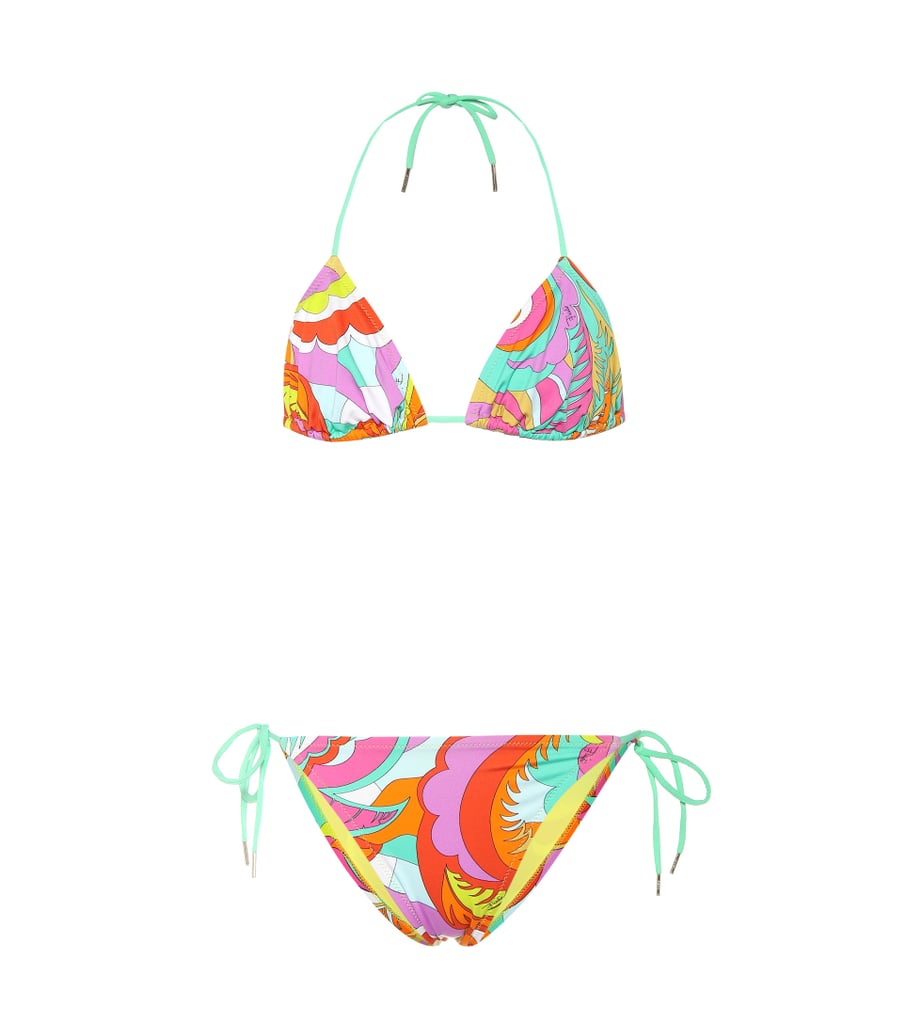 Emilio Pucci Printed Triangle Bikini | Kylie Jenner Pink Bikini on Her ...