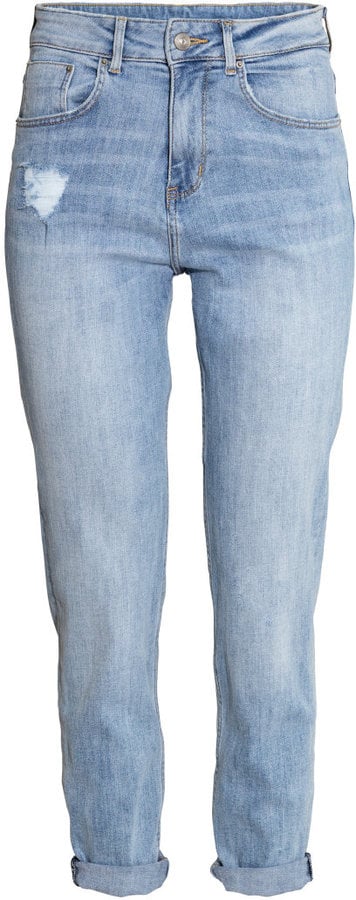 H&M Lightwash Mom Jeans ($30)