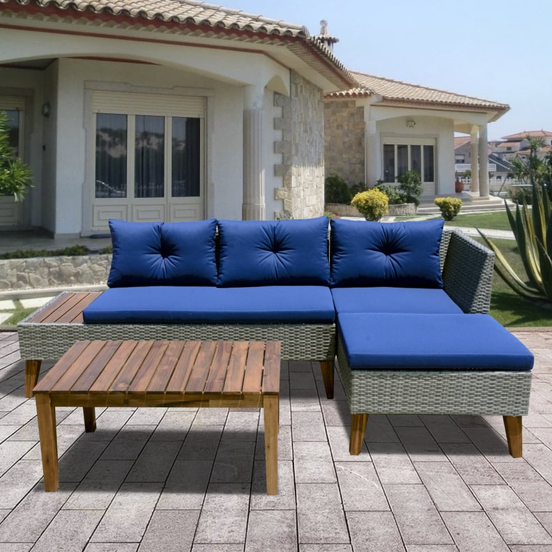 Malikah 3 Piece Sectional Seating Group With Cushions
