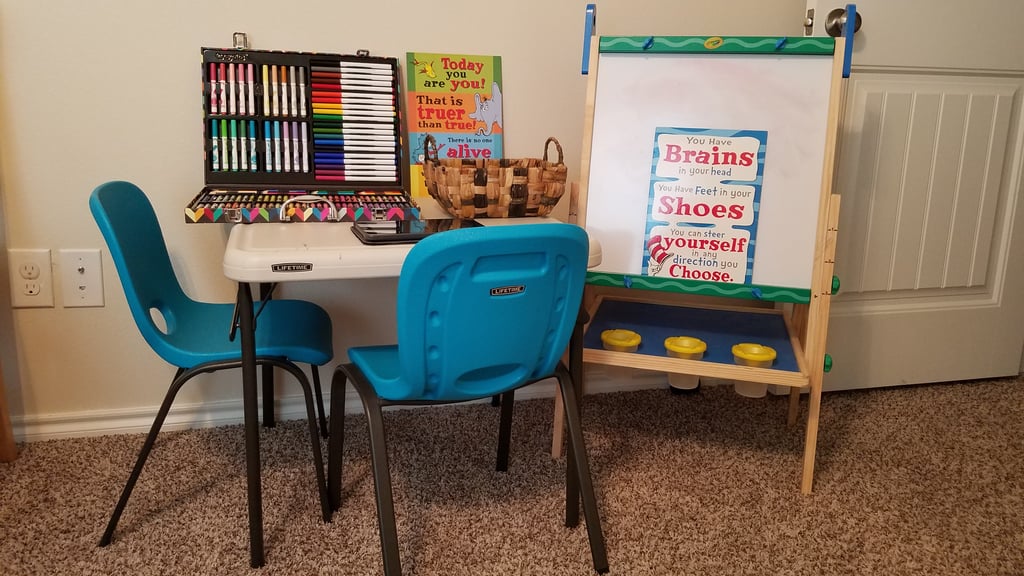 How I Set Up My Kids' School Station at Home
