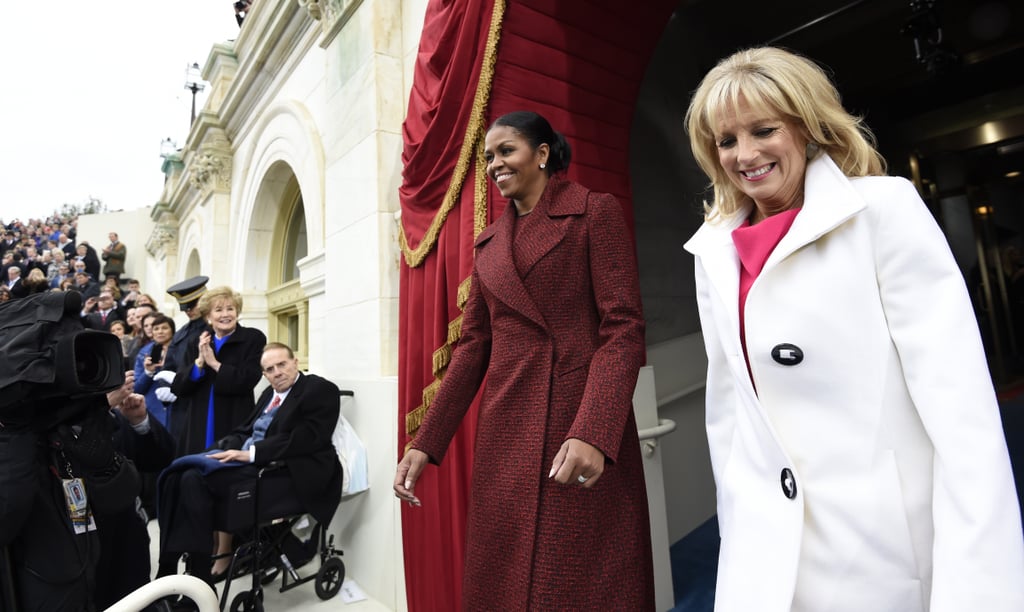 Michelle Obama Red Dress at Inauguration 2017