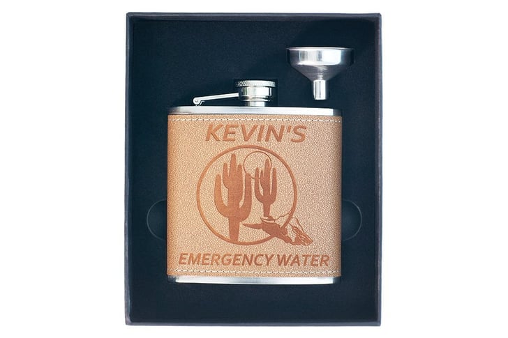 A Personalized Gift: Personalized Leather Flask