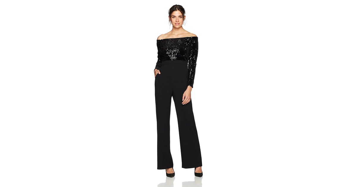 eliza j sequin jumpsuit