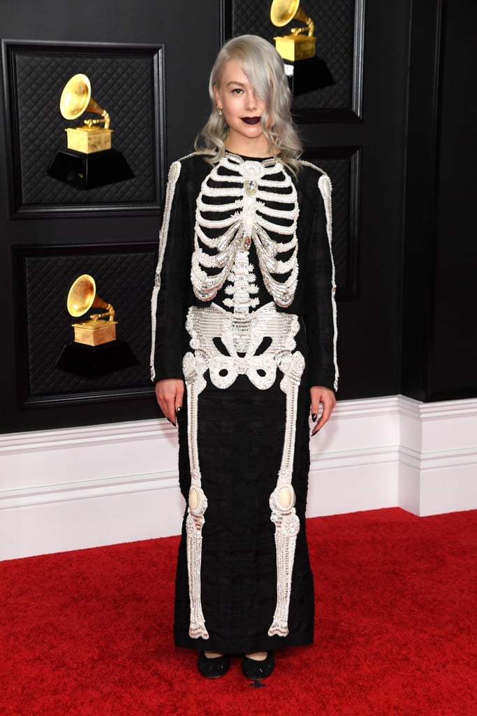 Phoebe Bridgers Wears Thom Browne Skeleton Dress to Grammys