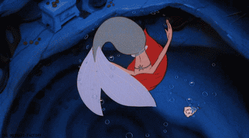 Footage of Sally Ride was used to create the effect of Ariel's hair underwater.