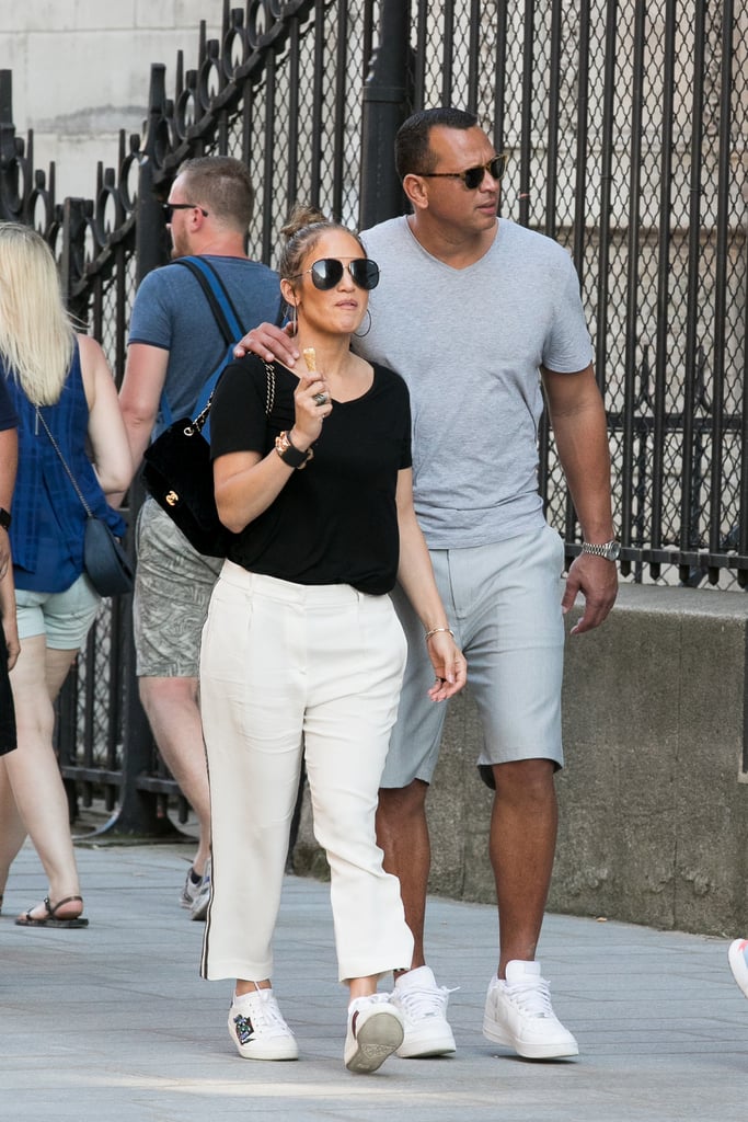 Jennifer Lopez and Alex Rodriguez in Paris June 2017