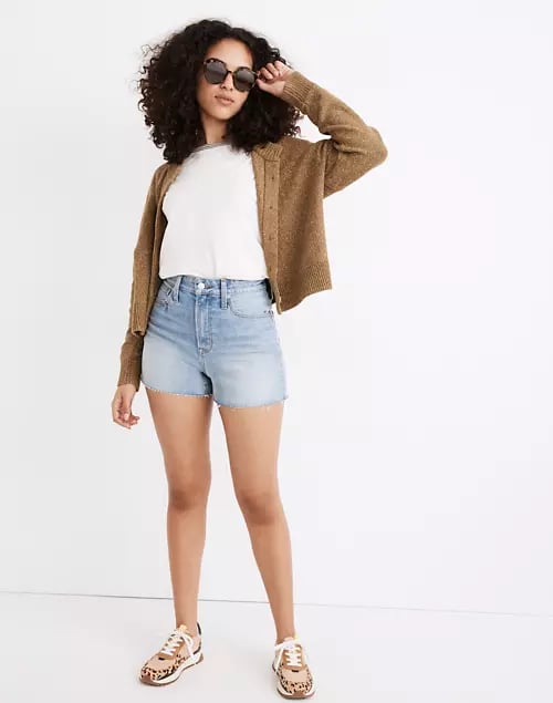 Madewell The Curvy Perfect Jean Shorts in Baylis Wash