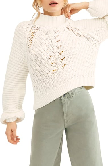 Free People Sweetheart Mock Neck Sweater