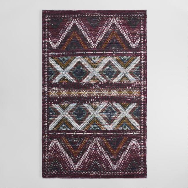 5'x8' Cotton Chindi Tasmin Area Rug (120, originally 150) World Market September 2016 New