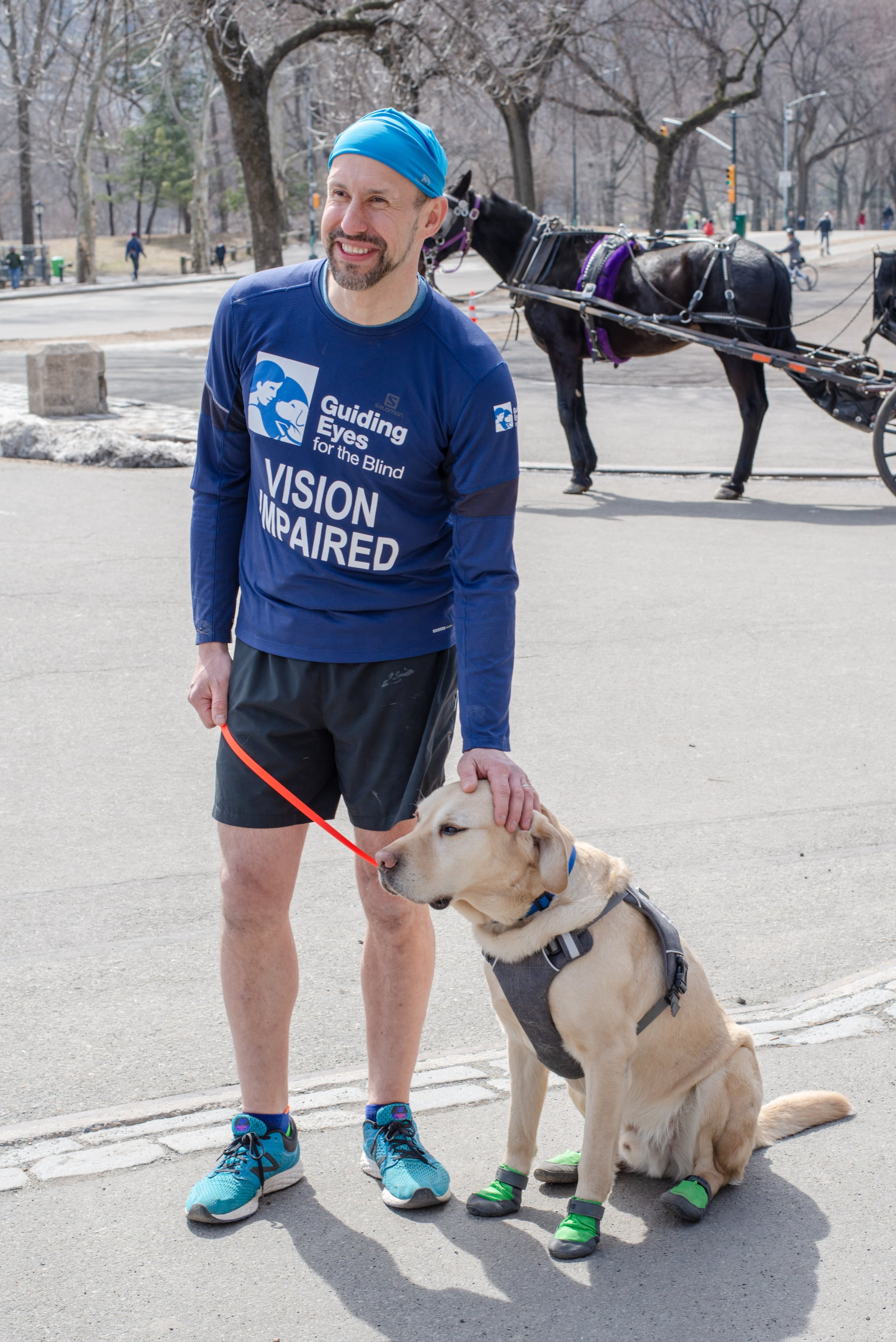 Thomas Panek and Guide Dog Gus