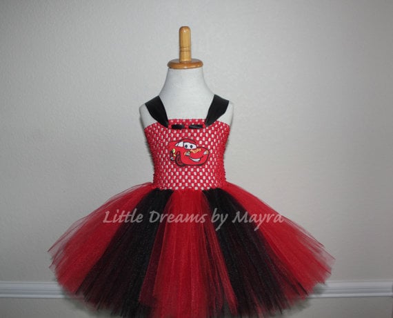 Cars Lightning McQueen-Inspired Tutu Dress