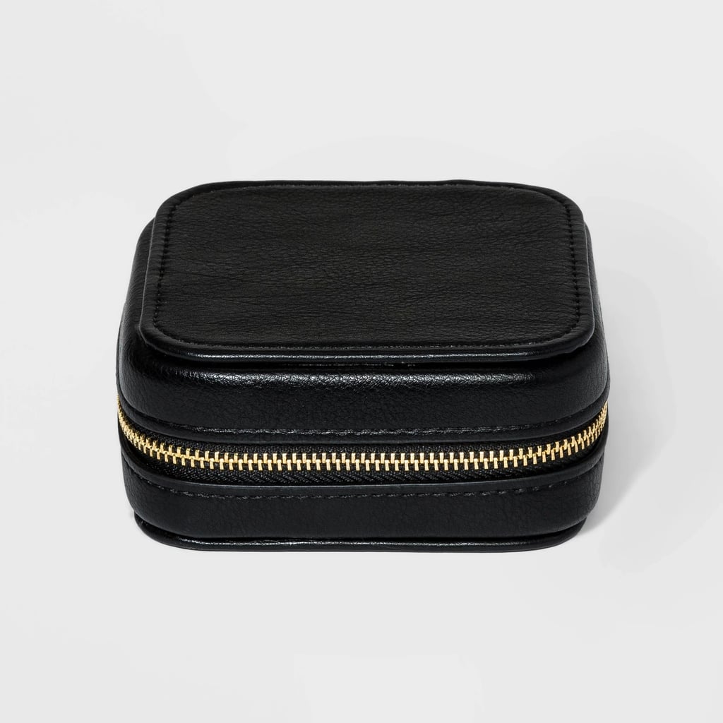 Small Zippered Jewelry Storage Travel Case