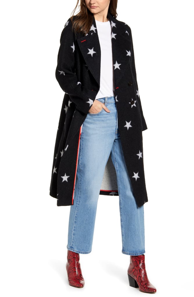 Avec Les Filles Star Double Face Trench Coat