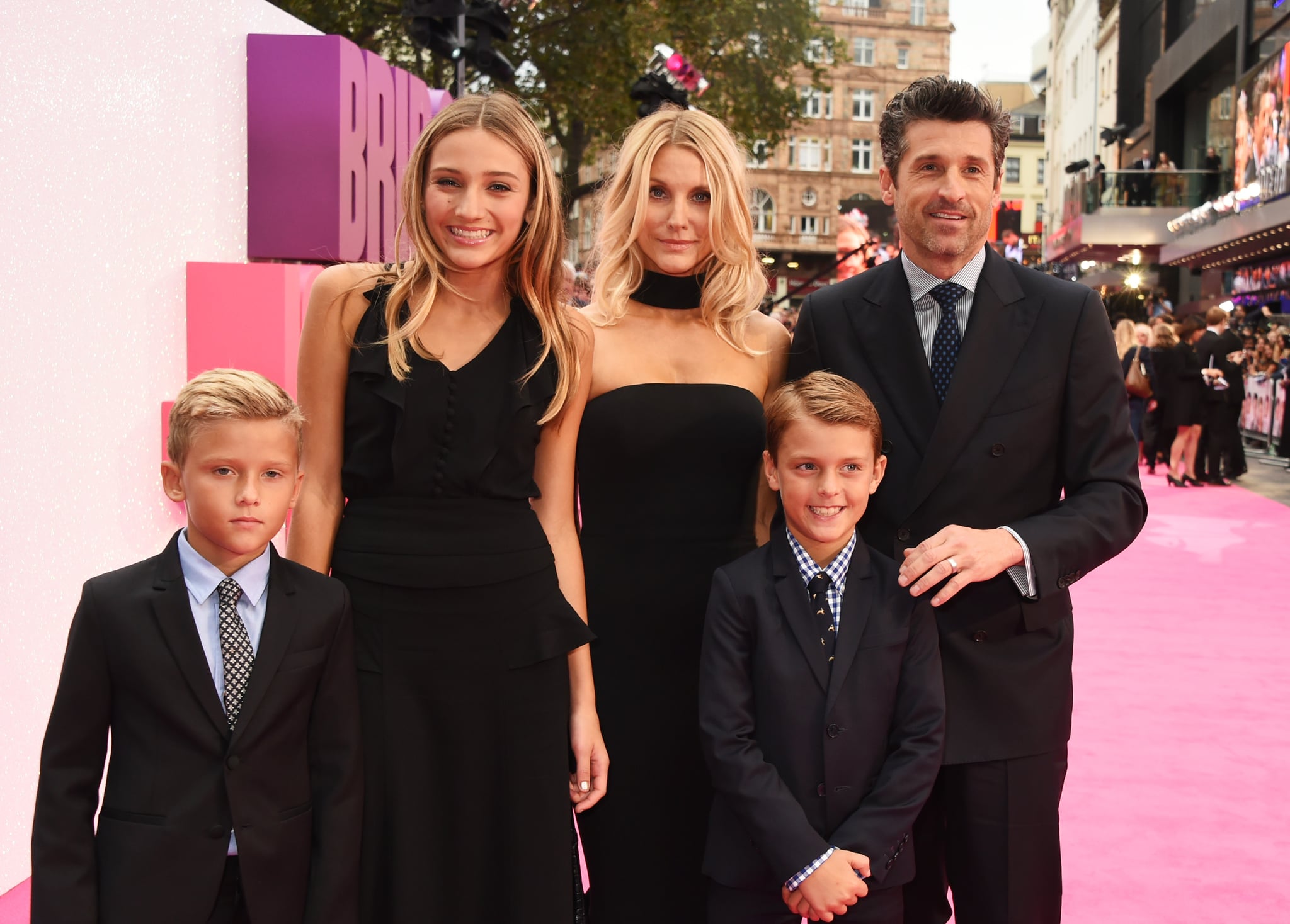 Patrick Dempsey And Family At Bridget Jones S Baby Premiere Popsugar Celebrity