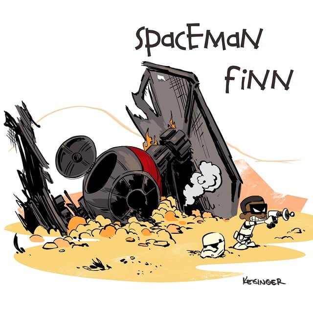 Star Wars and Calvin and Hobbes Mashup