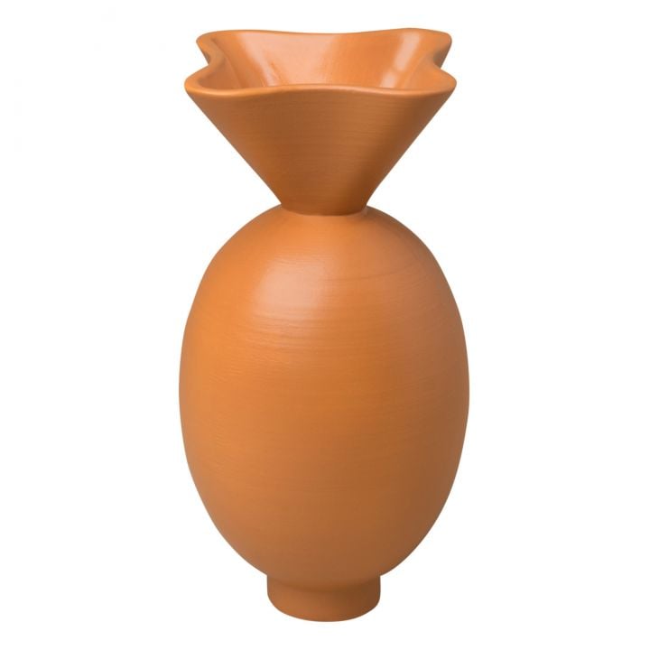 Von Glazed Clay Vase
