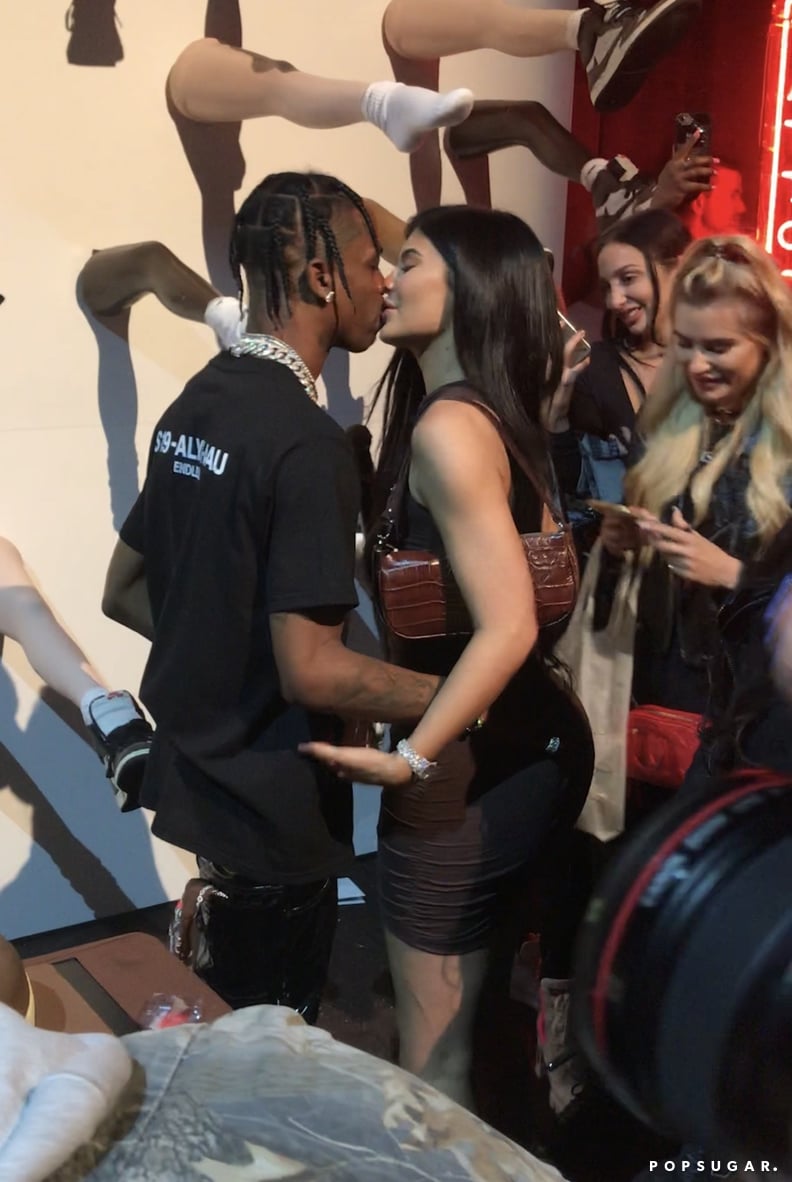 Kylie Jenner Wearing a By Far Bag to Travis Scott's Birthday Party in LA