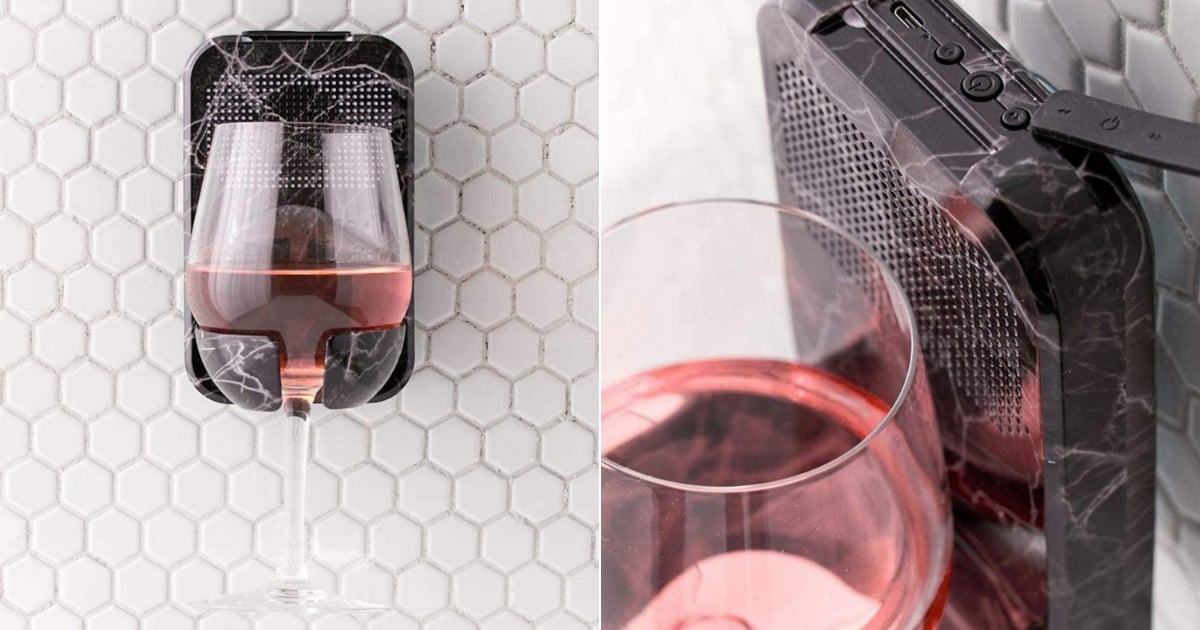 Shower Wine Glass Holder and Speaker on Amazon 2020 POPSUGAR Smart