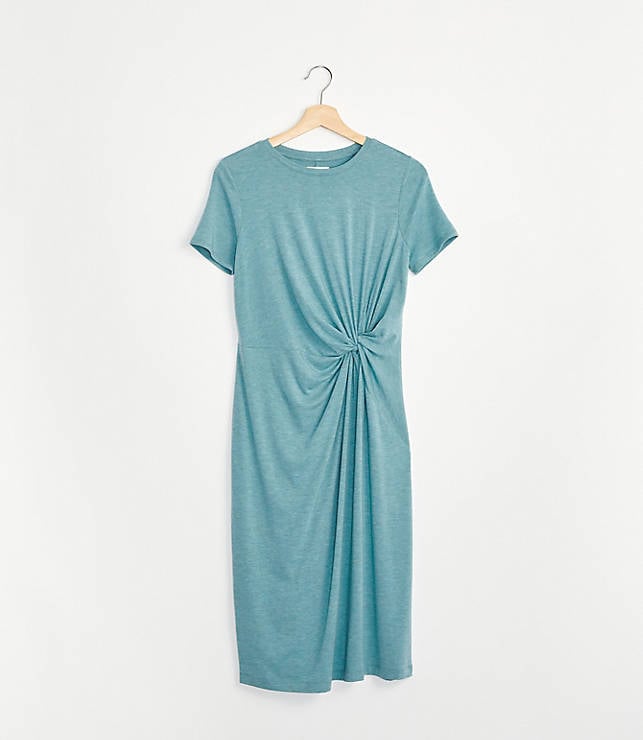 Lou & Grey Signaturesoft Jersey Twist Midi Dress