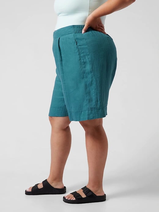 Plus size linen outlet bermuda shorts