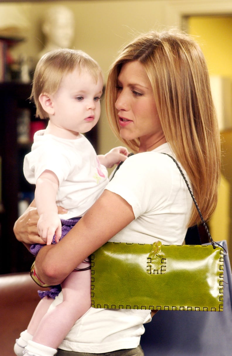 Rachel Green Wearing an Olive Shoulder Bag on Friends