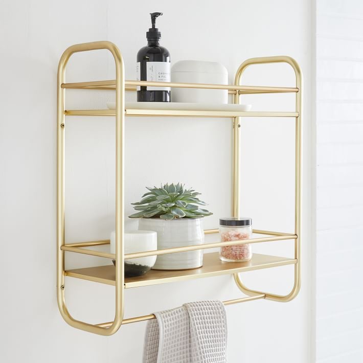 West Elm Deco Curve Metal Wall Shelves