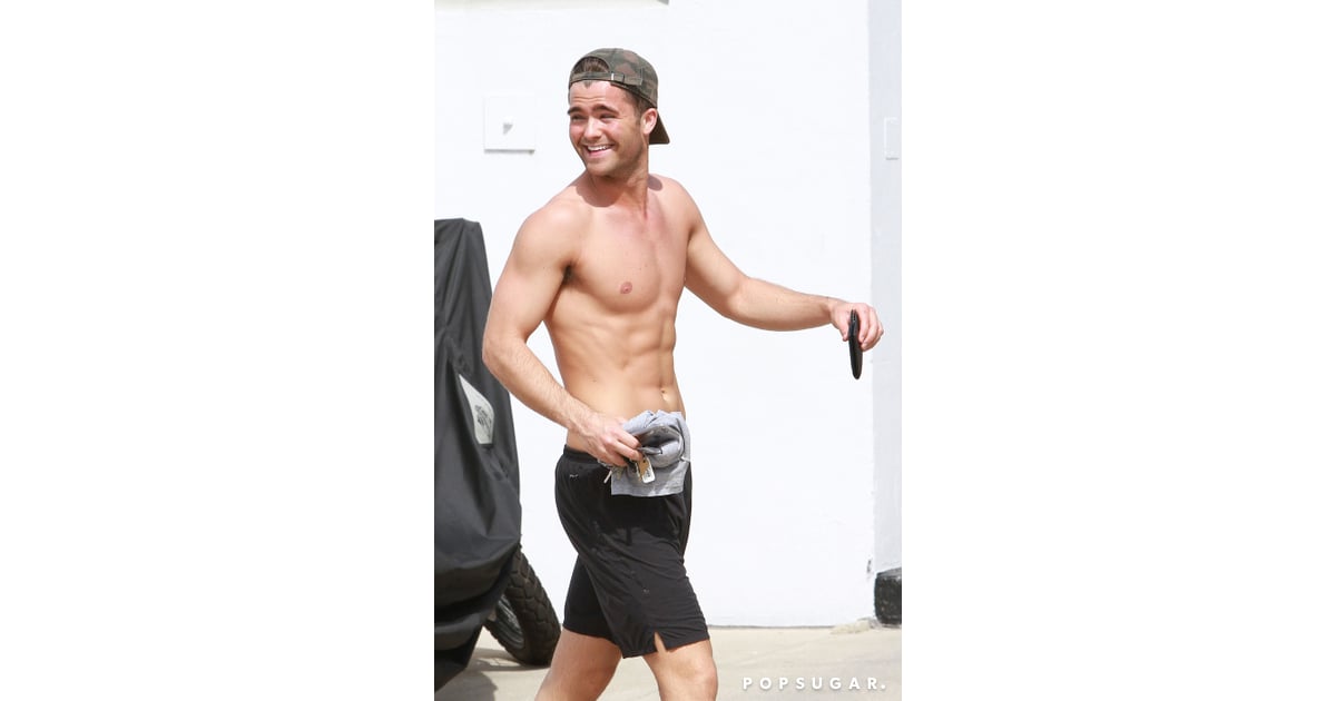 Spencer Boldman Running Shirtless In La Popsugar Celebrity Photo