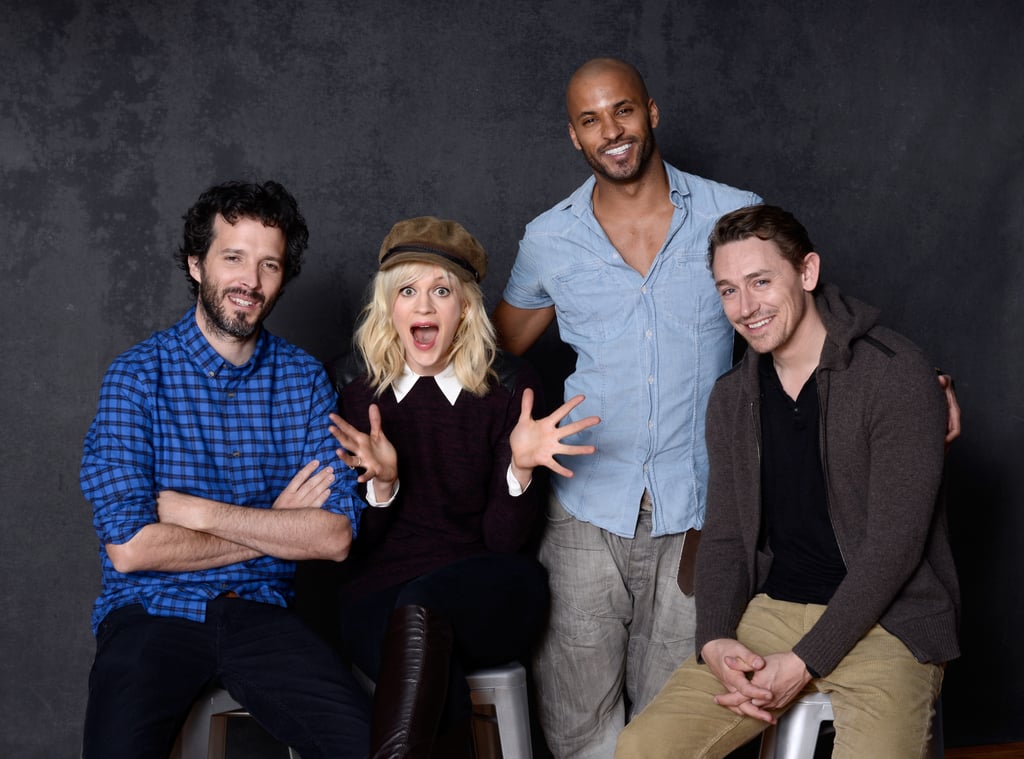 Austenland actors Bret McKenzie, Georgia King, Ricky Whittle, and JJ Feild had fun promoting their film.
Austenland actors Bret McKenzie, Georgia King, Ricky Whittle, and JJ Feild had fun promoting their film.