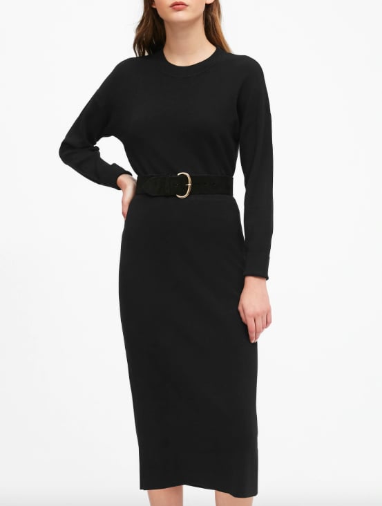 Dolman-Sleeve Sweater Dress