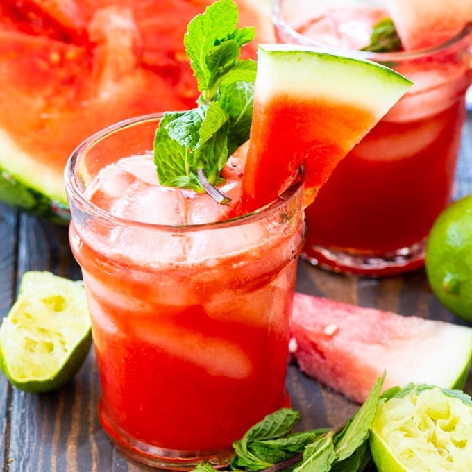 Honeysuckle Watermelon Cocktail