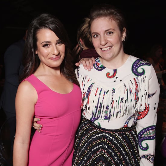 Lea Michele Lena Dunham at Hollywood Reporter Event 2015