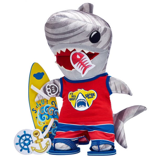 Build-A-Bear Shark Week Tiger Shark Gift Set